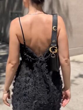 New Fabrique Patty Backless Strap Dress In Viscose Blend